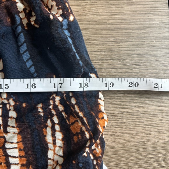 Navy and Tan Tie-Shoulder Maxi Dress - Picture 7 of 7